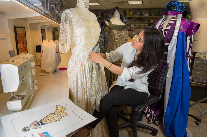 Graduate student Basmah Alomar has designed costumes for GW as well as for professional theaters in D.C.