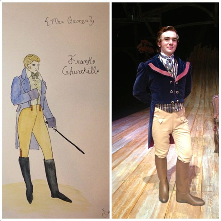 A costume from the GW production of 