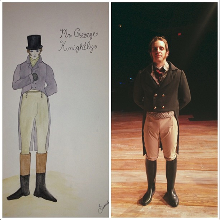 A costume from the GW production of 