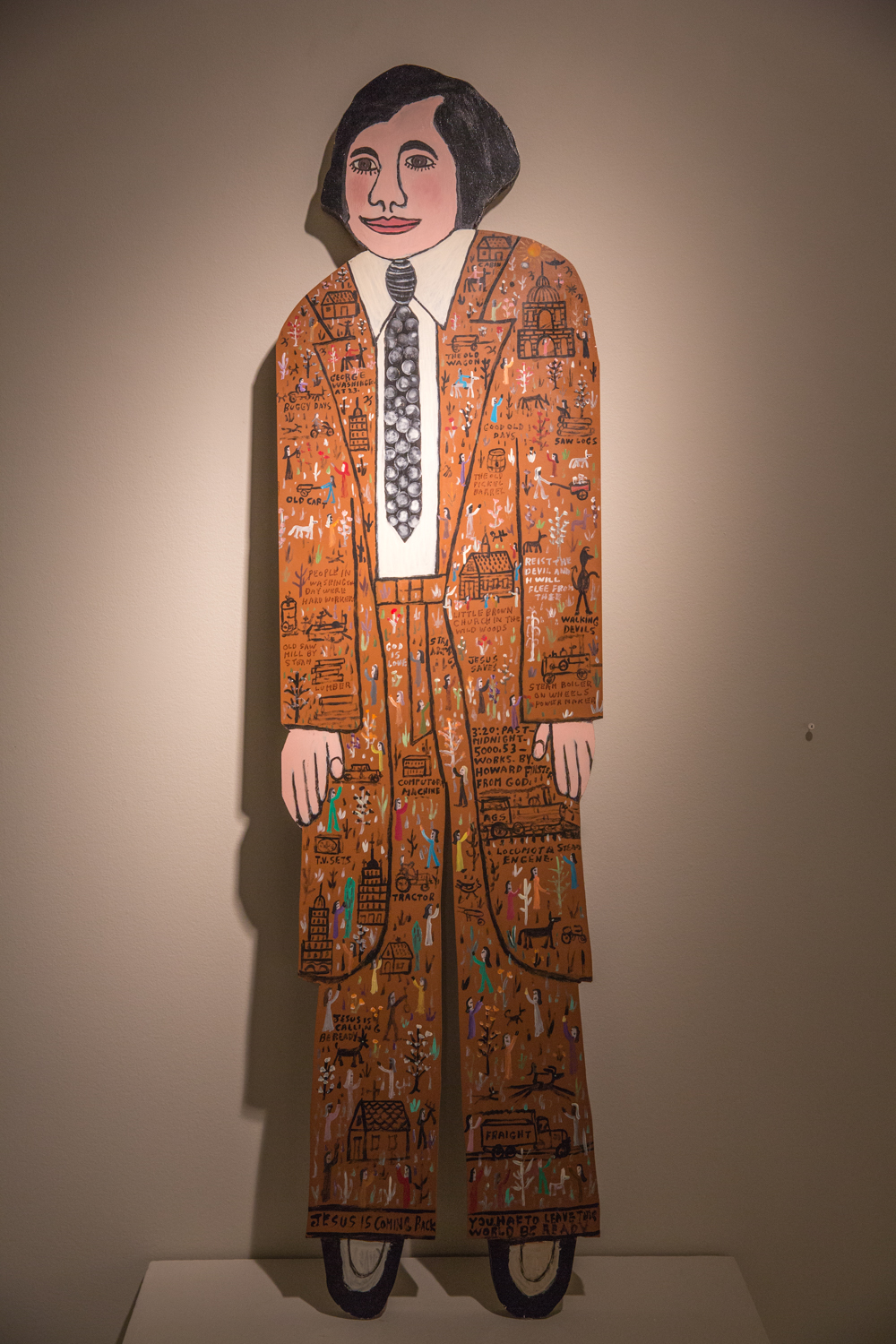 Howard Finster, “George Washington at 23”