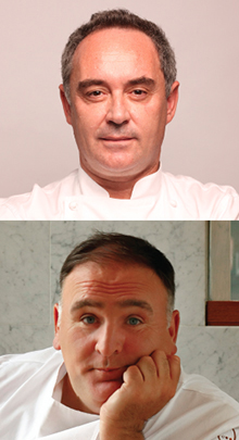 Ferran Adrià and José Andrés