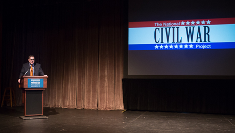 “Manhunt” author James Swanson speaks at the National Civil War Project Conference.