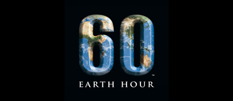 60 Earth Hour with map in background of 60 