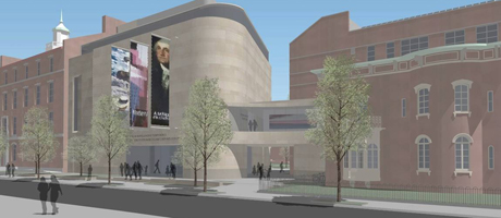 rendering of exterior of the George Washington University Museum