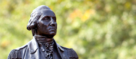 George Washington statue in University Yard