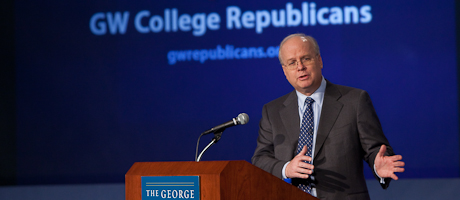 Karl Rove speaks at College Republicans event