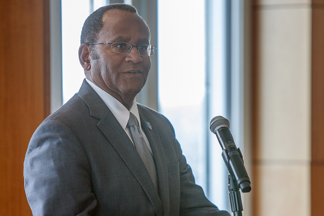 Mel Williams at the 2015 VALOR Awards. (Zach Marin/GW Today)