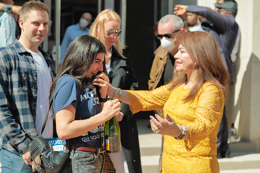 Match Day, smiles, champagne and hugs