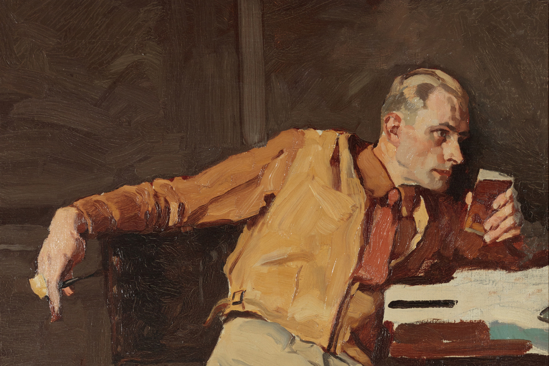 Norman Rockwell oil painting