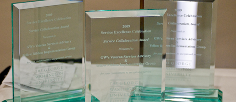 group of three 2009 Service Excellence awards 