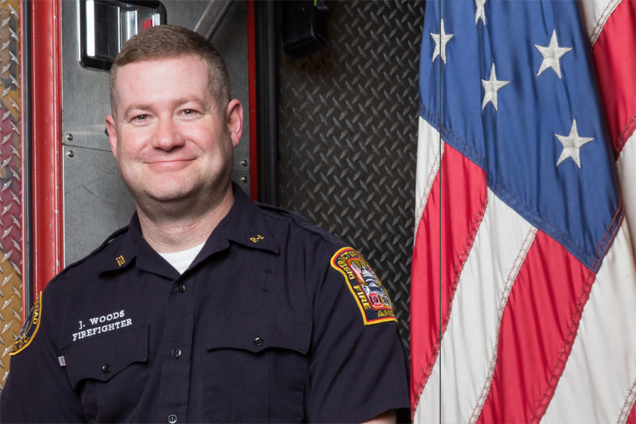 Firefighter Jason Woods. (Photo: Cafritz Foundation)