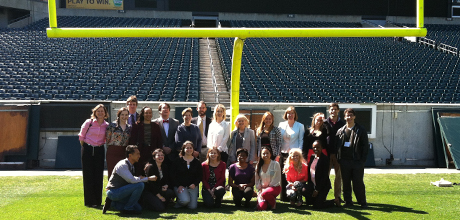 Inaugural GWSB Sports Philanthropy Class with the Philadelphia Eagles