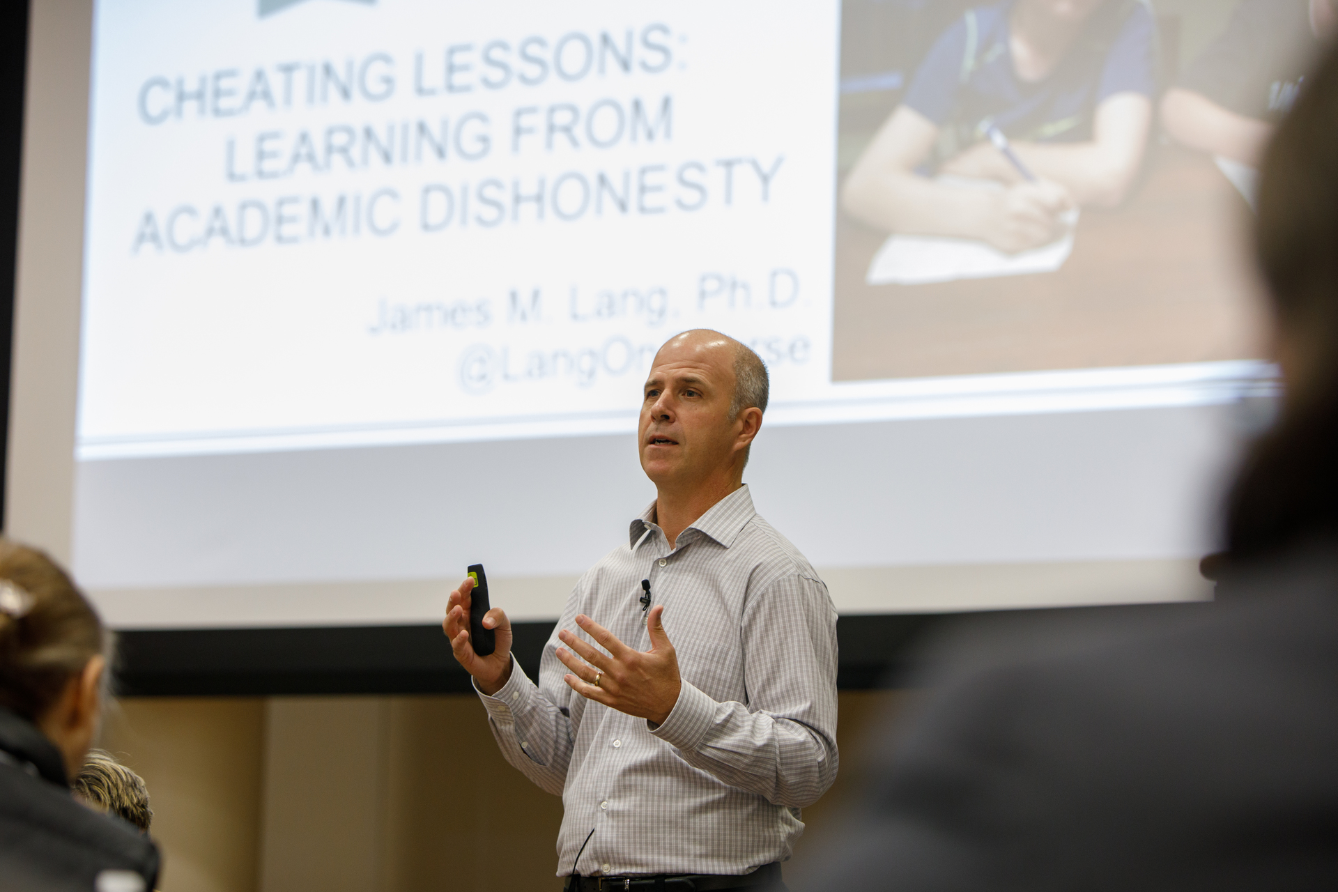 James Lang, expert on academic dishonesty/