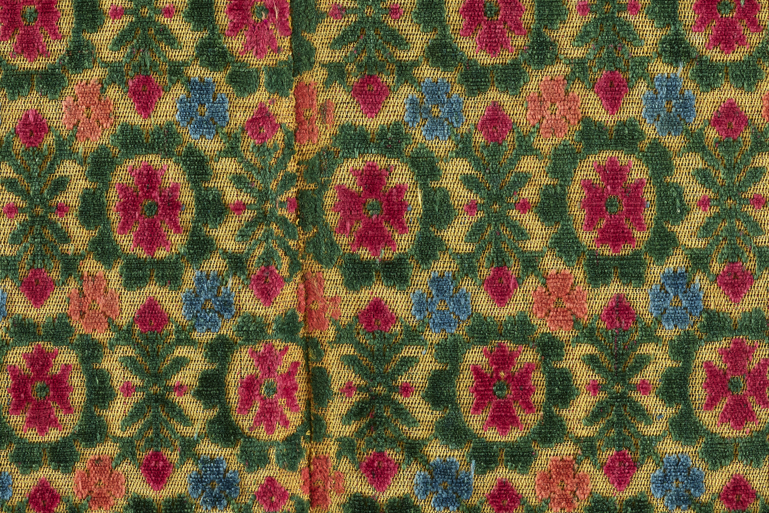 A close-up fragment of velvet from the digitized Textile Museum Collection.