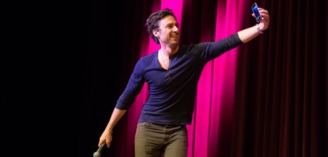 Zach Braff speaks about his film career and college days at GW's Lisner Auditorium