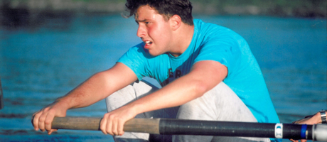 chris abraham rowing as a crew member