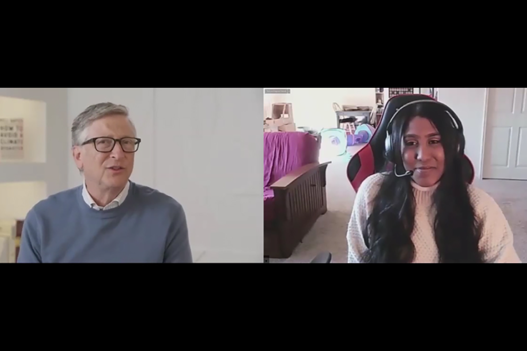 Bill Gates and Renea Williams