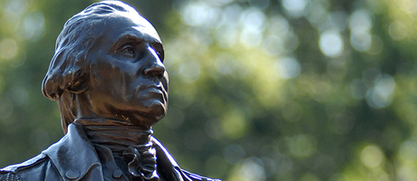 George Washington statue in University Yard