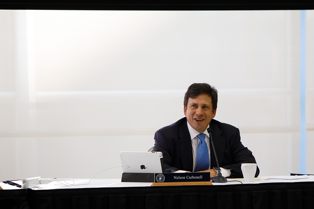 Photo of Board of Trustees Chair Nelson Carbonell 