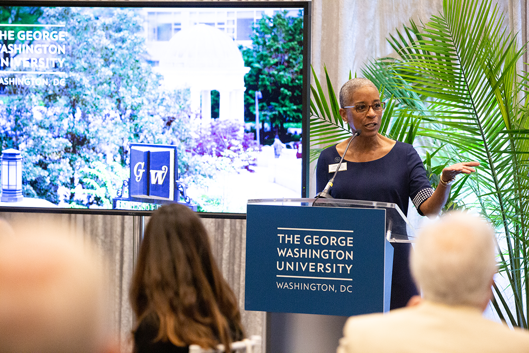 GW staff member Karen White