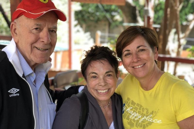 Trustee Michelle Rubin (right) with her mother (center) and father (left)