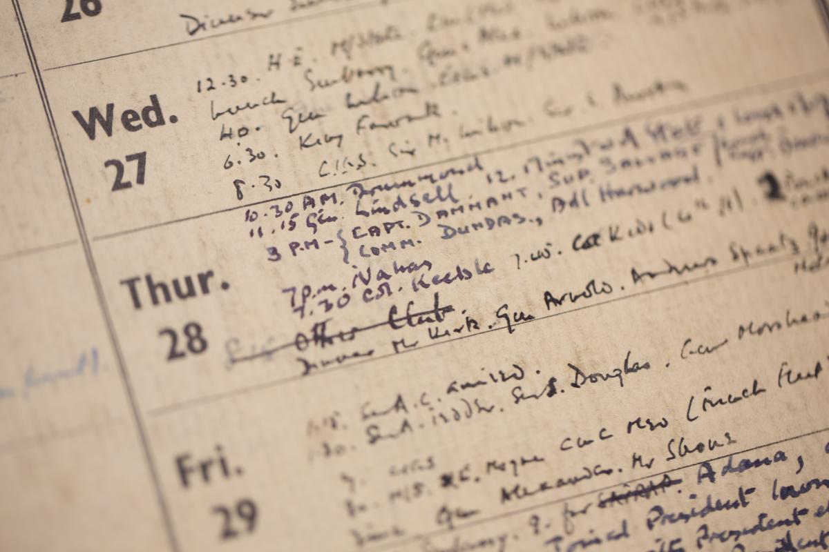 Winston Churchill’s Daily Calendar Provides a Different Look at World