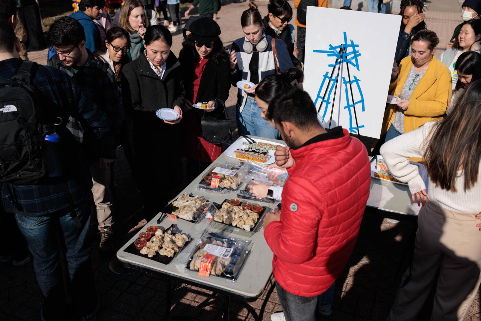 Tablers at Lunar New Year