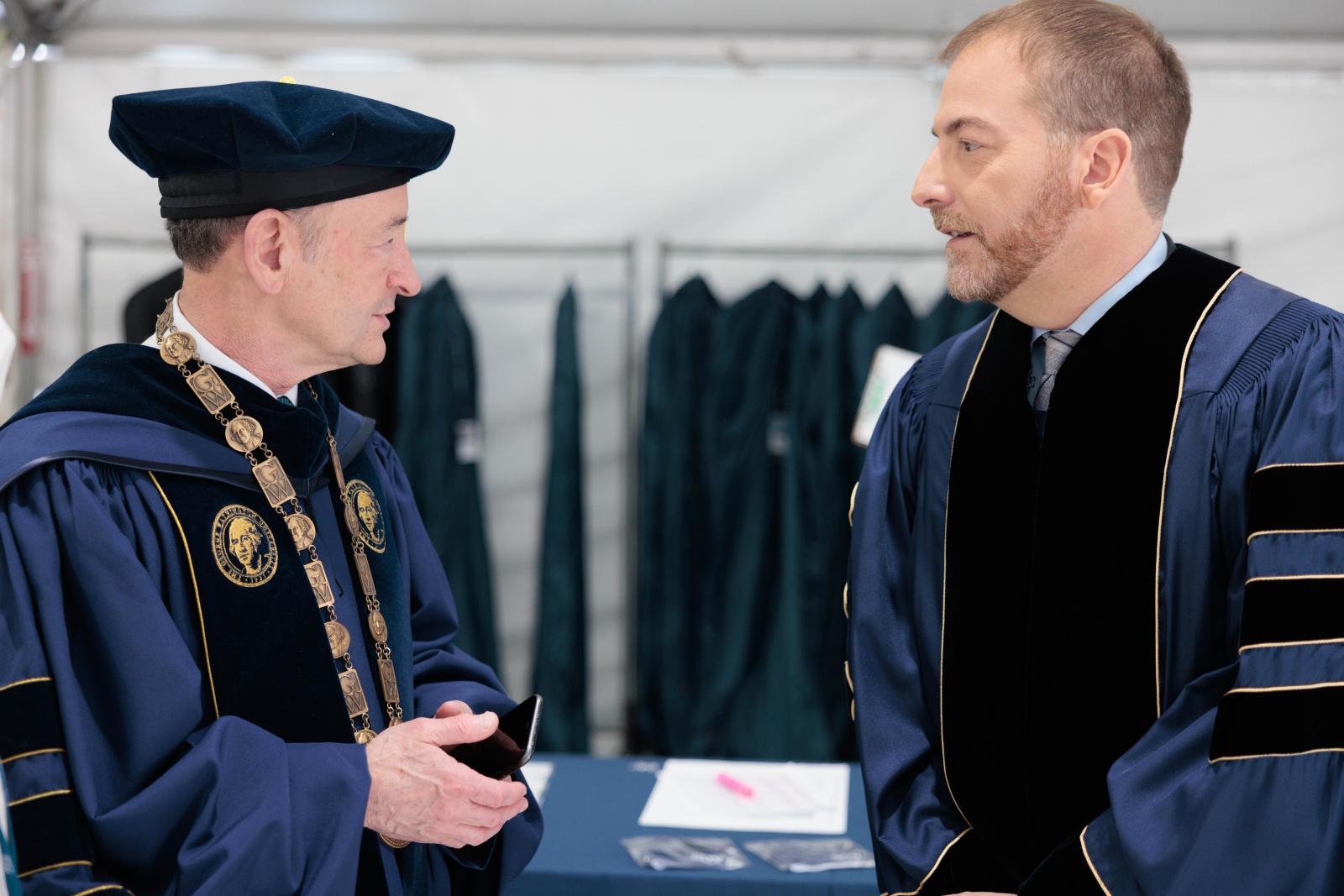 President Wrighton and Chuck Todd