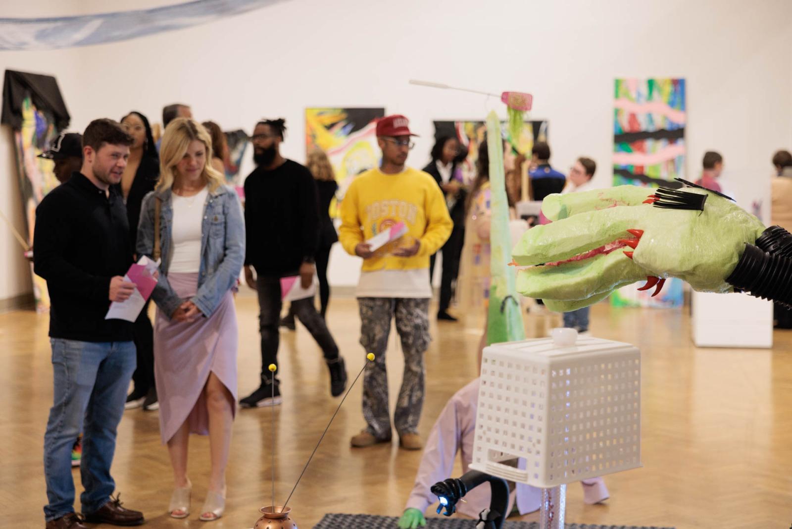 A crowded gallery at NEXT