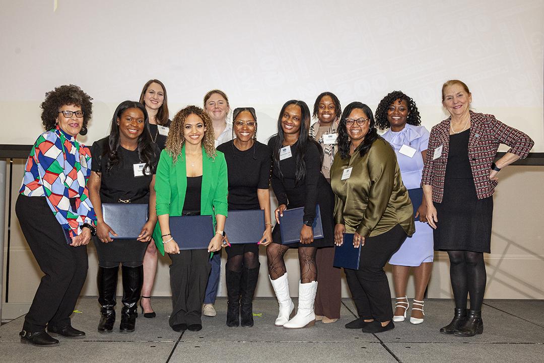 Bicentennial Staff Excellence Awardees with Dean Bass.