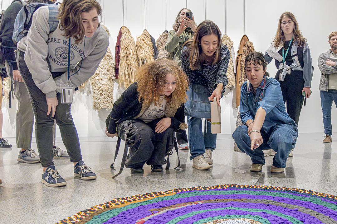 Corcoran students at the National Gallery of Art (during the previous academic year, 2023-24).