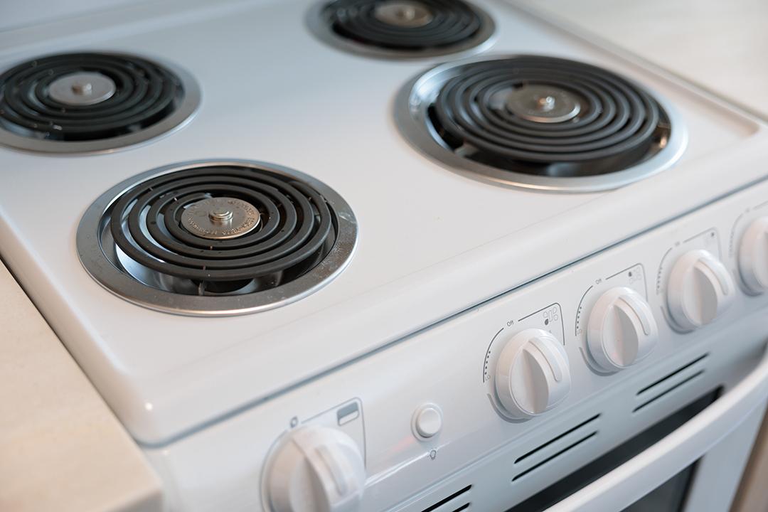 Stovetop in new FSK kitchen