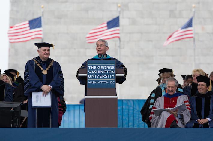 GW Commencement on The Mall 2015