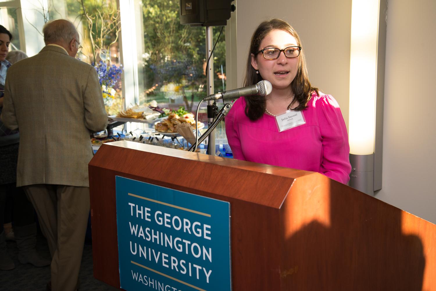 Julia Susuni, president of the Student Association