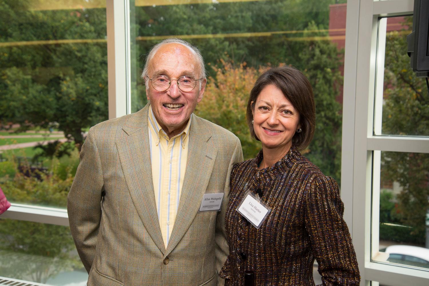 Lisa Harter and Dr. Allan Wengold
