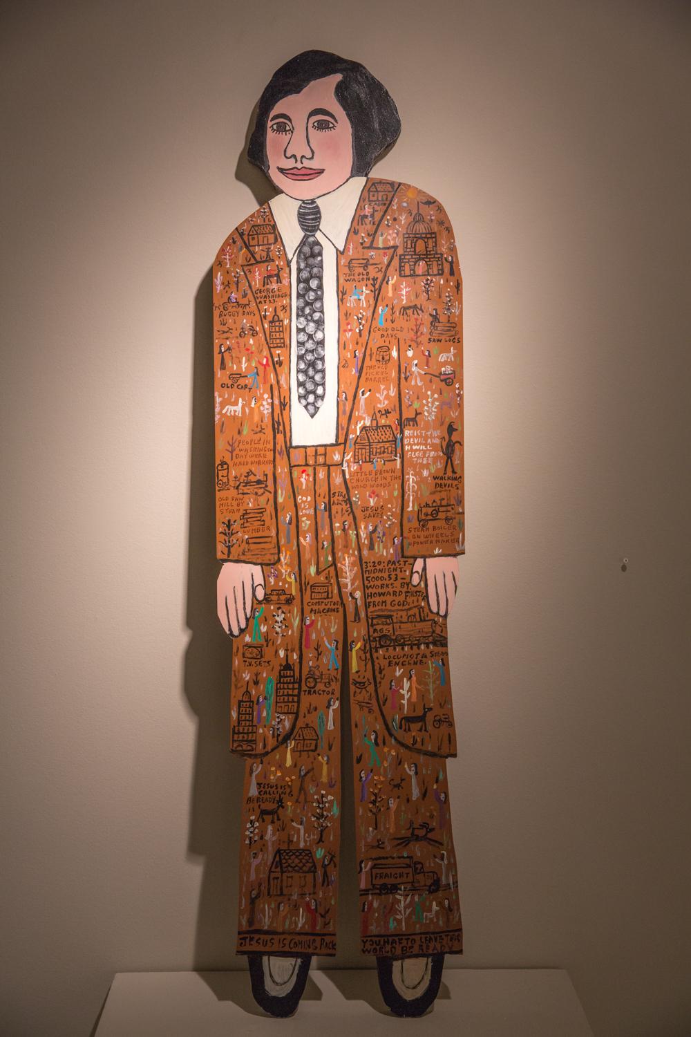 Howard Finster, “George Washington at 23”