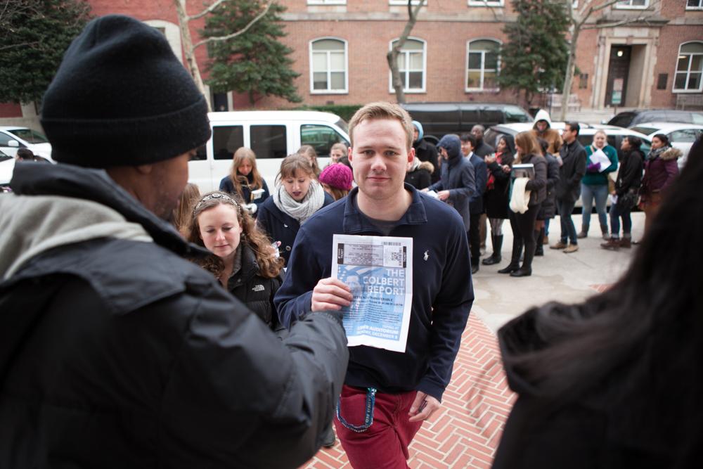 Students received tickets to see the live taping.
