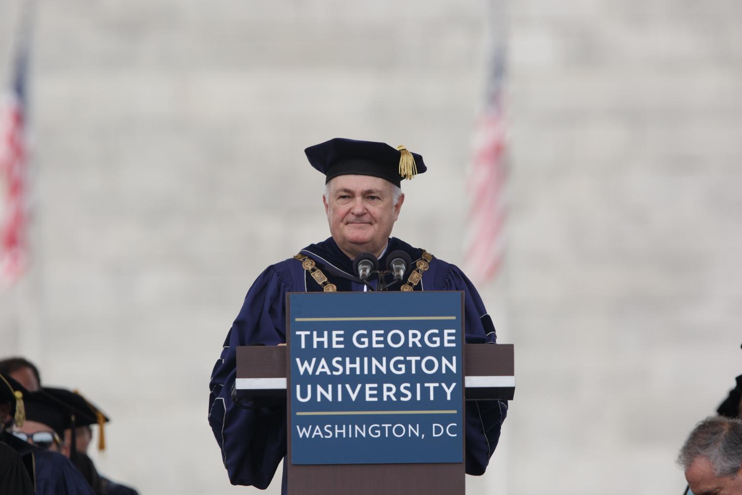 GW Commencement on The Mall 2015