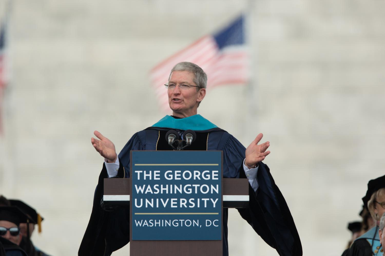 GW Commencement on The Mall 2015