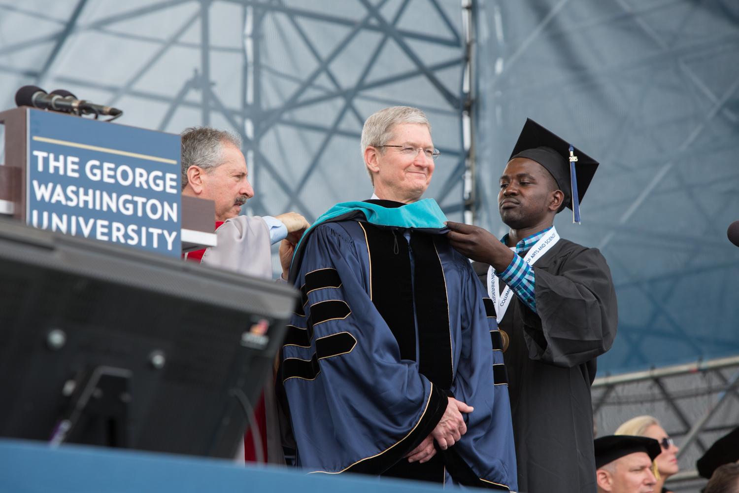 GW Commencement on The Mall 2015