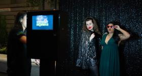 GW Gala guests strike a pose. (Jordan Tovin/GW Today)