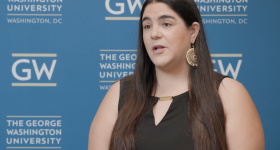 GW graduate student Maria Jose Talayero Schettino discusses the effects of lead exposure on behavior.