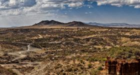 The Oldupai Gorge in Tanz: Landscape