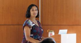 Puja Telikicherla, adjunct professor in the Graduate Program of Publishing and American Psychiatric Association licensing and subsidiary rights manager.