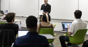 Matt Dallek teaching a class