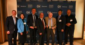 GW alumni and faculty at 50 yr  celebration of MSTHEM program.