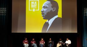 Student panelists on MLK Day