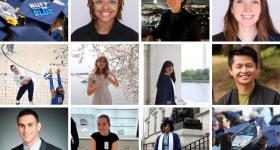 Photo collage of 10 graduates featured in the articles