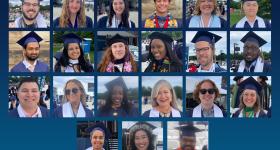 Collage of graduate portraits from the Mall, 2025