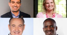 Clockwise from top left, Ted Segal, Stacie Lissette, Kevin Brown and Jonathan Perlin